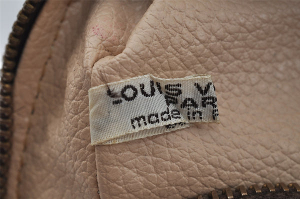 Auth Louis Vuitton Monogram Trousse Toilette 28 Clutch Hand Bag Old Model 1424J