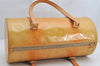 Authentic Louis Vuitton Vernis Bedford Hand Bag Yellow Beige M91006 LV 1424K