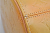 Authentic Louis Vuitton Vernis Bedford Hand Bag Yellow Beige M91006 LV 1424K