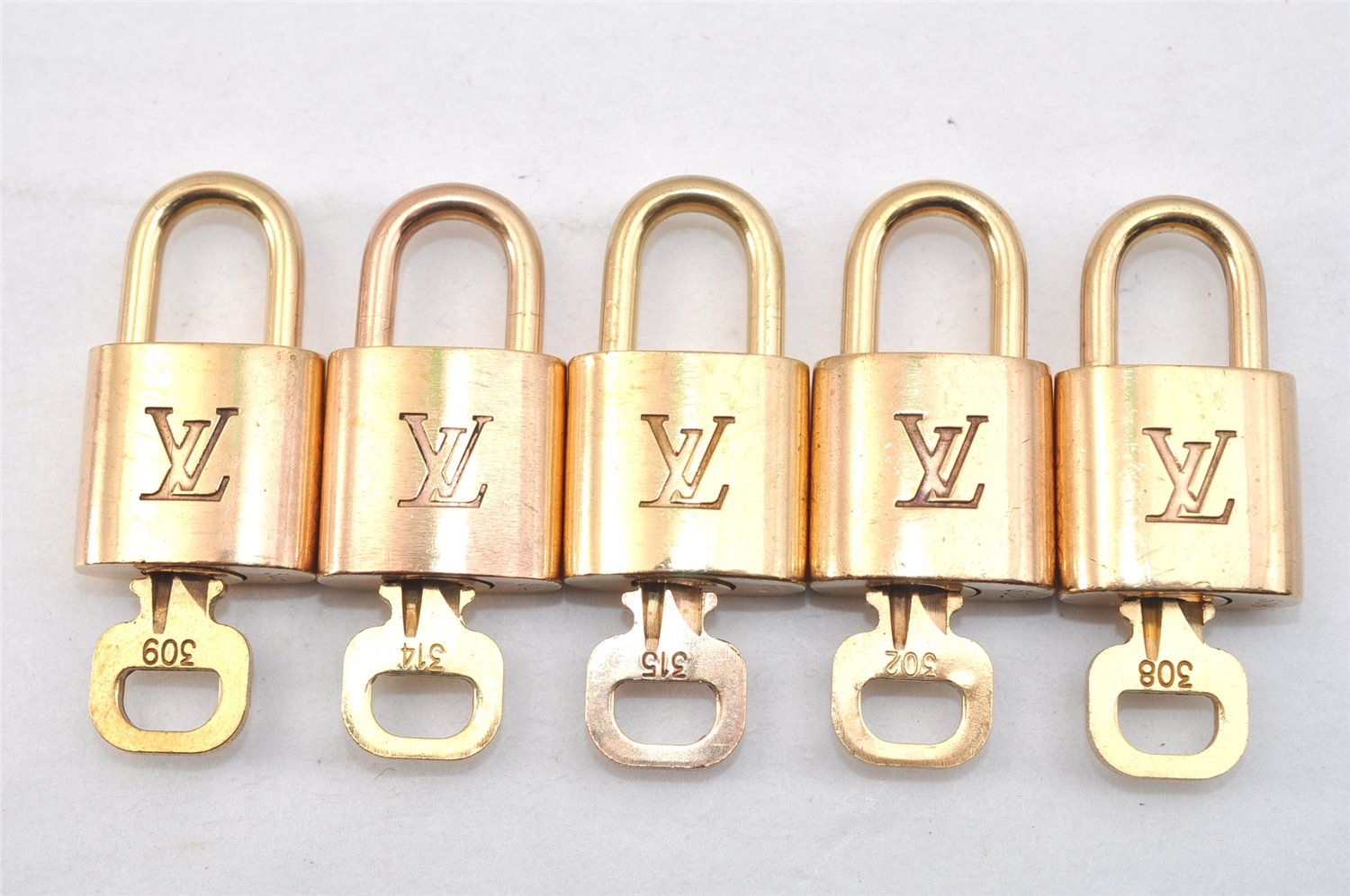 Authentic Louis Vuitton Padlock & Keys 10Set LV 1424L