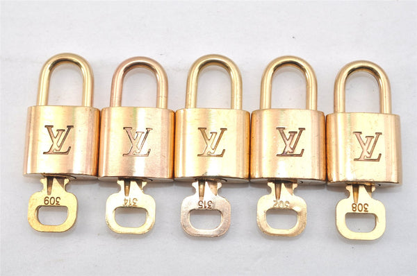 Authentic Louis Vuitton Padlock & Keys 10Set LV 1424L