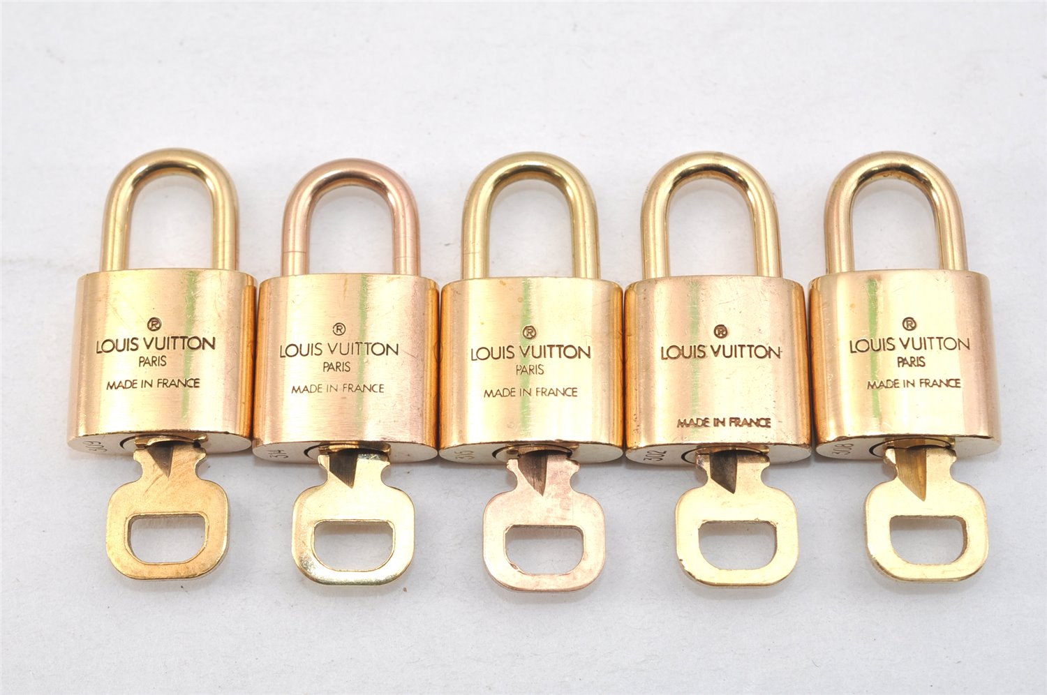 Authentic Louis Vuitton Padlock & Keys 10Set LV 1424L