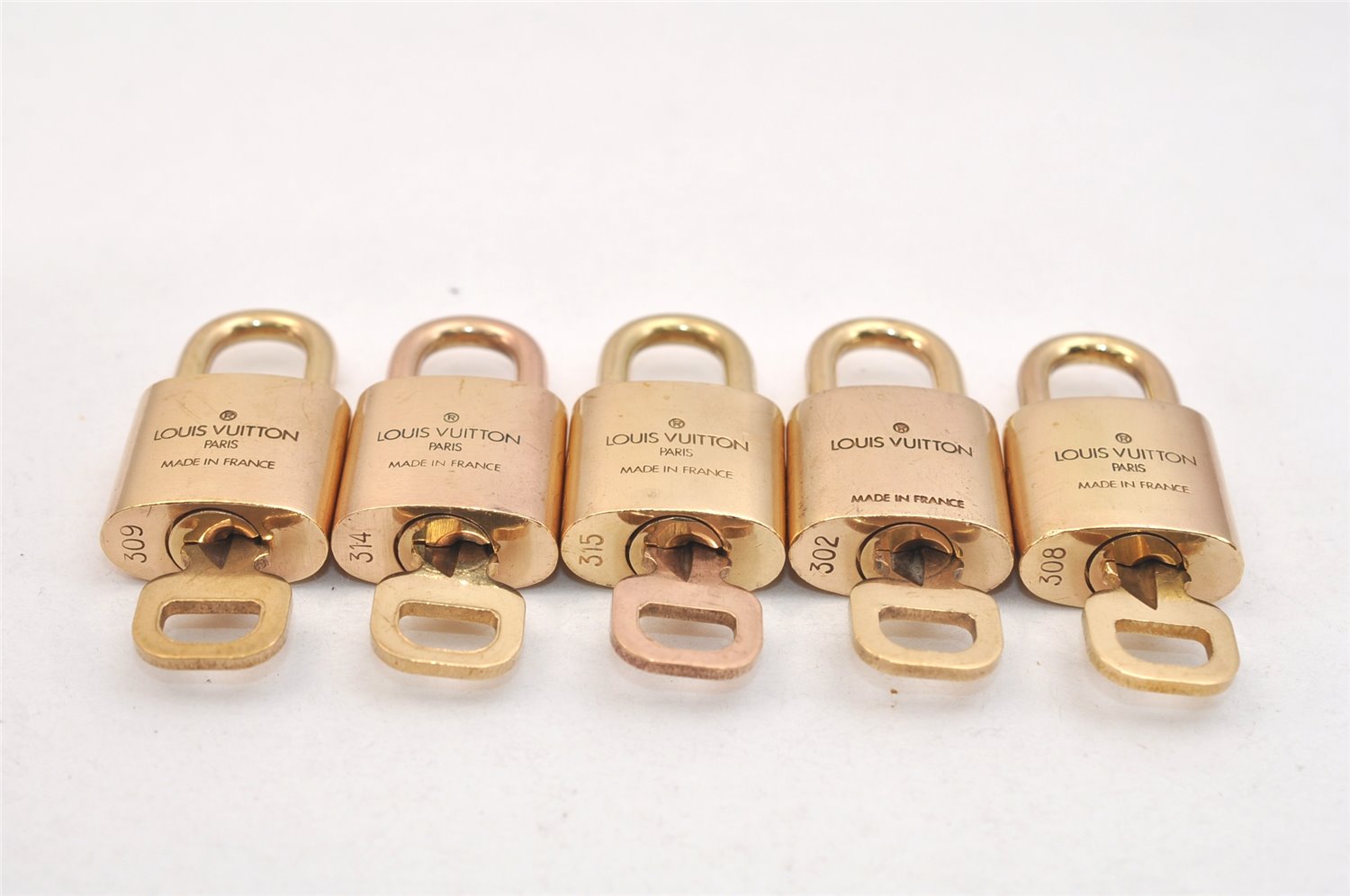 Authentic Louis Vuitton Padlock & Keys 10Set LV 1424L