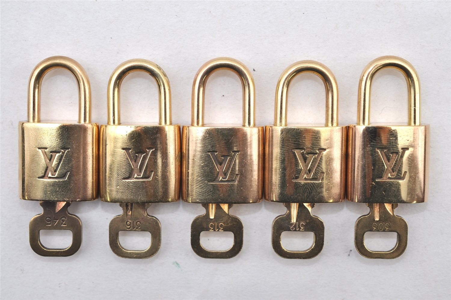 Authentic Louis Vuitton Padlock & Keys 10Set LV 1426L