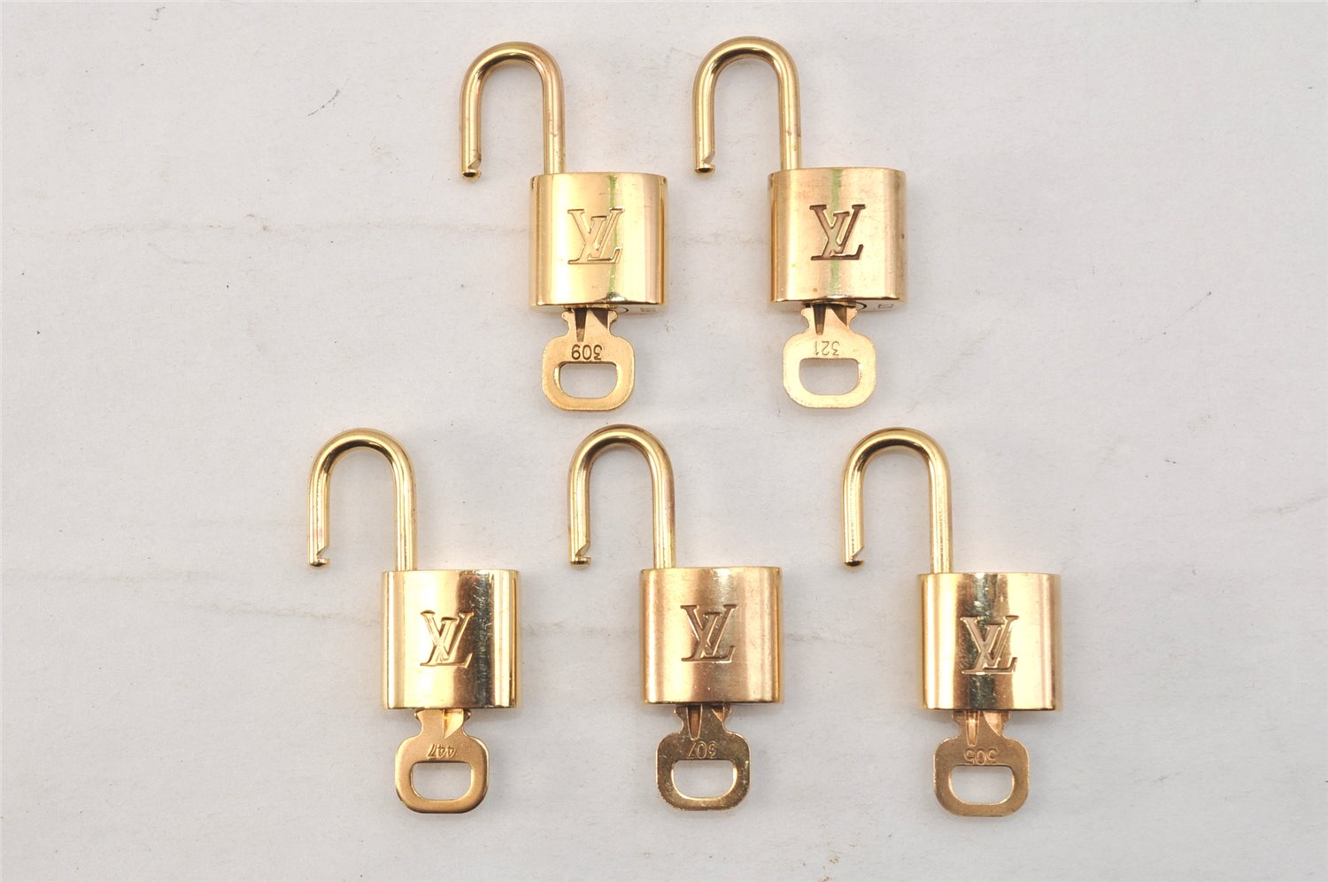 Authentic Louis Vuitton Padlock & Keys 10Set LV 1427L