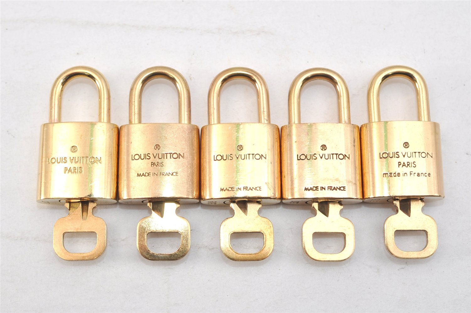 Authentic Louis Vuitton Padlock & Keys 10Set LV 1427L