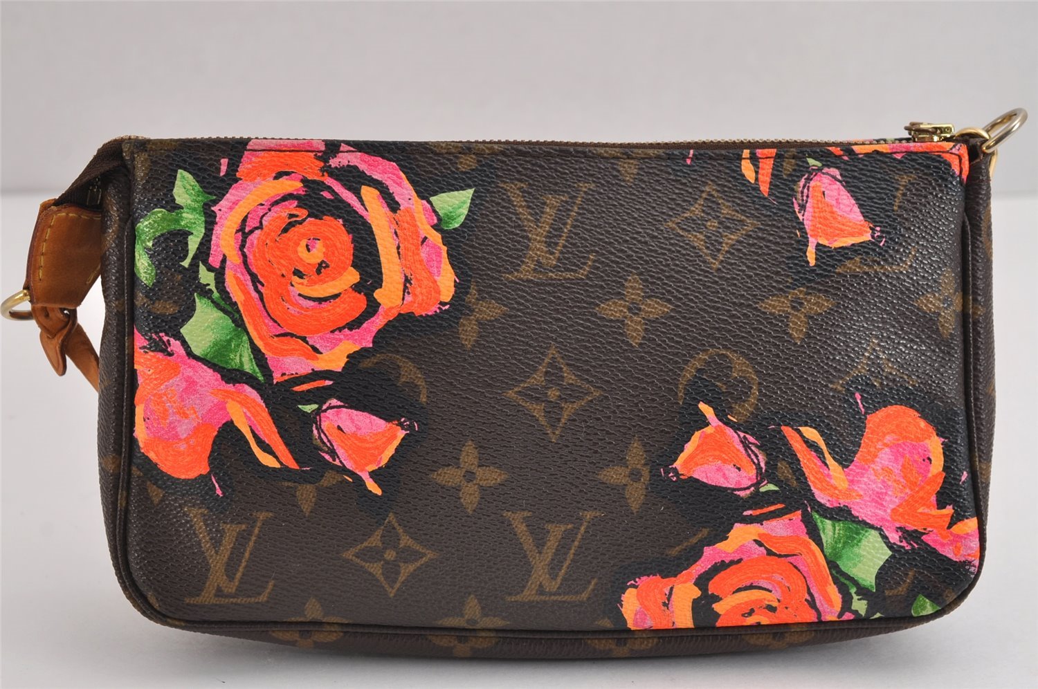 Authentic Louis Vuitton Monogram Rose Pochette Accessoires Pouch M48615 LV 1428J