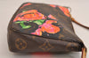 Authentic Louis Vuitton Monogram Rose Pochette Accessoires Pouch M48615 LV 1428J