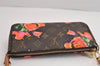 Authentic Louis Vuitton Monogram Rose Pochette Accessoires Pouch M48615 LV 1428J