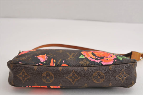 Authentic Louis Vuitton Monogram Rose Pochette Accessoires Pouch M48615 LV 1428J