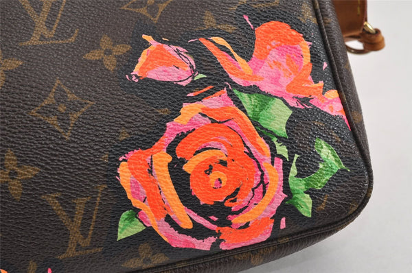 Authentic Louis Vuitton Monogram Rose Pochette Accessoires Pouch M48615 LV 1428J