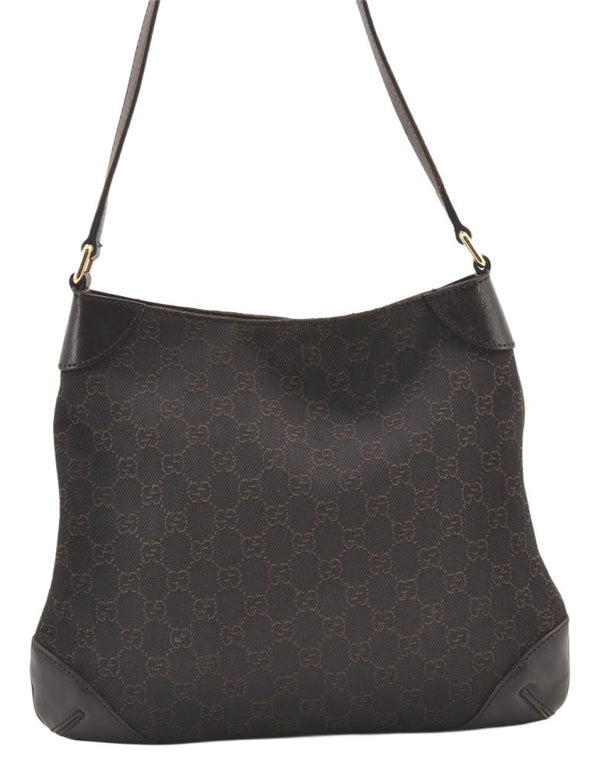 Authentic GUCCI Vintage Shoulder Hand Bag GG Canvas Leather 248272 Brown 1429K