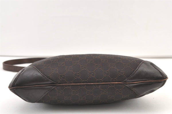 Authentic GUCCI Vintage Shoulder Hand Bag GG Canvas Leather 248272 Brown 1429K