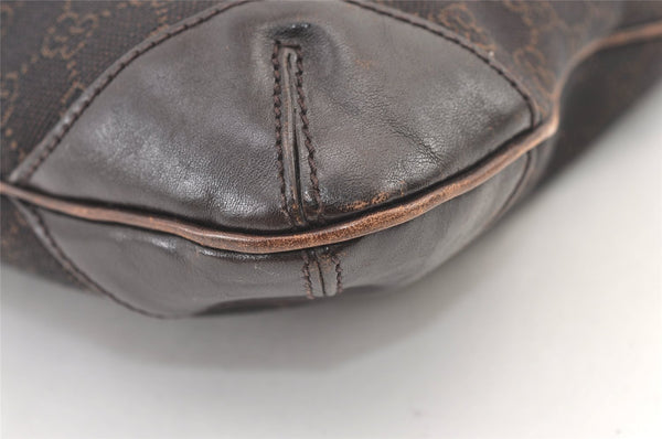 Authentic GUCCI Vintage Shoulder Hand Bag GG Canvas Leather 248272 Brown 1429K