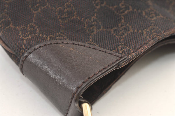 Authentic GUCCI Vintage Shoulder Hand Bag GG Canvas Leather 248272 Brown 1429K