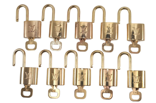 Authentic Louis Vuitton Padlock & Keys 10Set LV 1429L