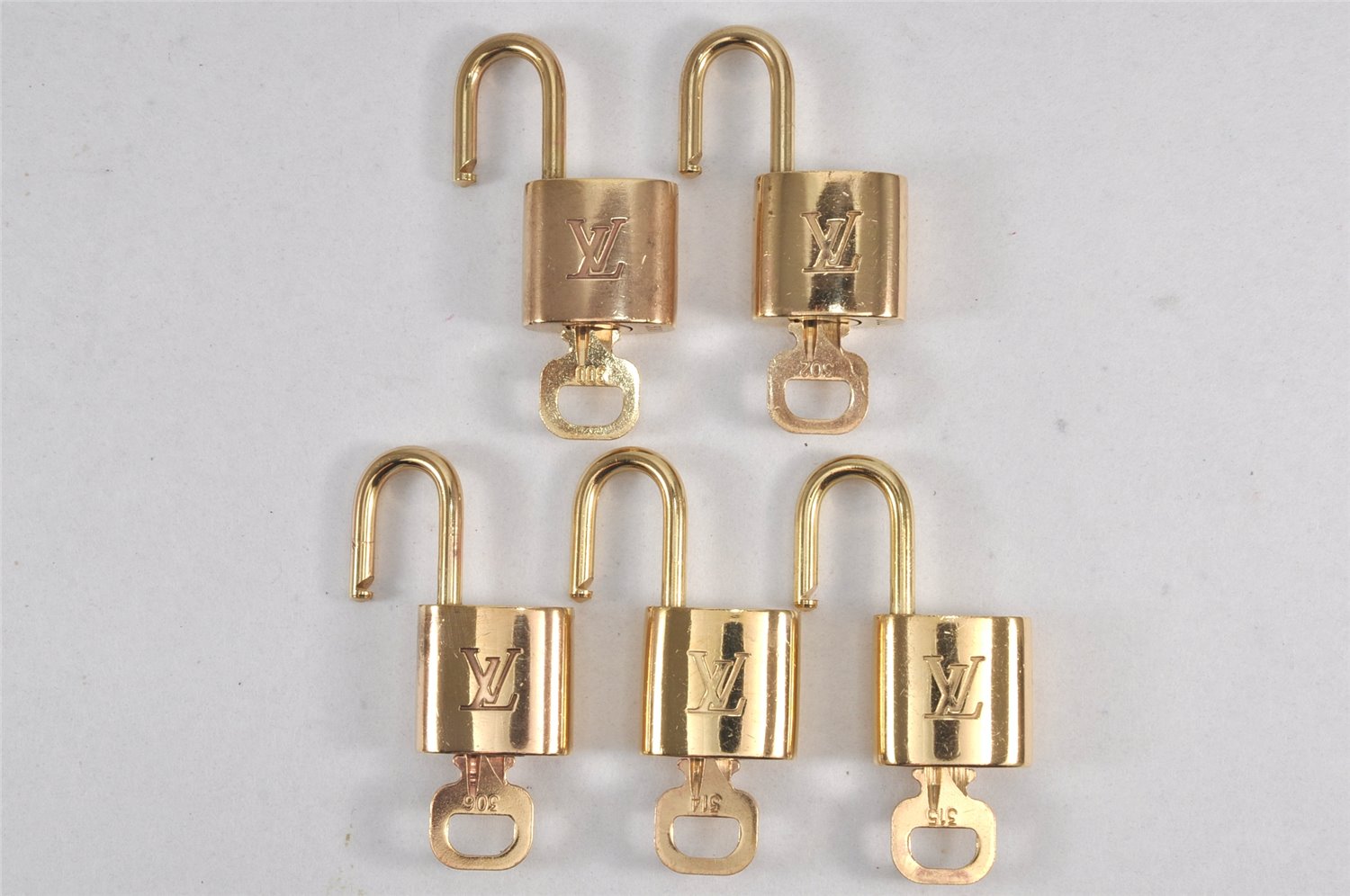 Authentic Louis Vuitton Padlock & Keys 10Set LV 1429L