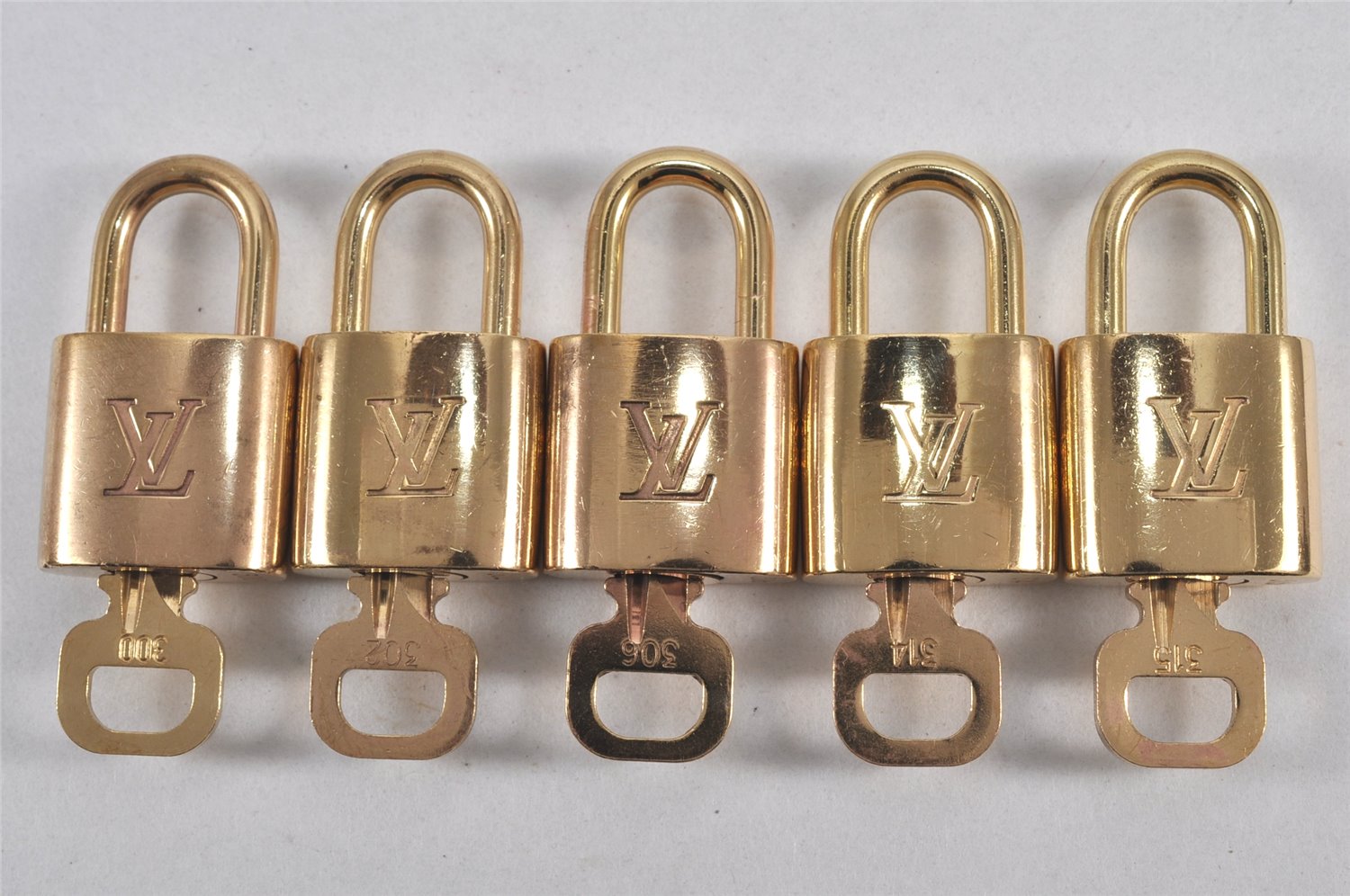 Authentic Louis Vuitton Padlock & Keys 10Set LV 1429L