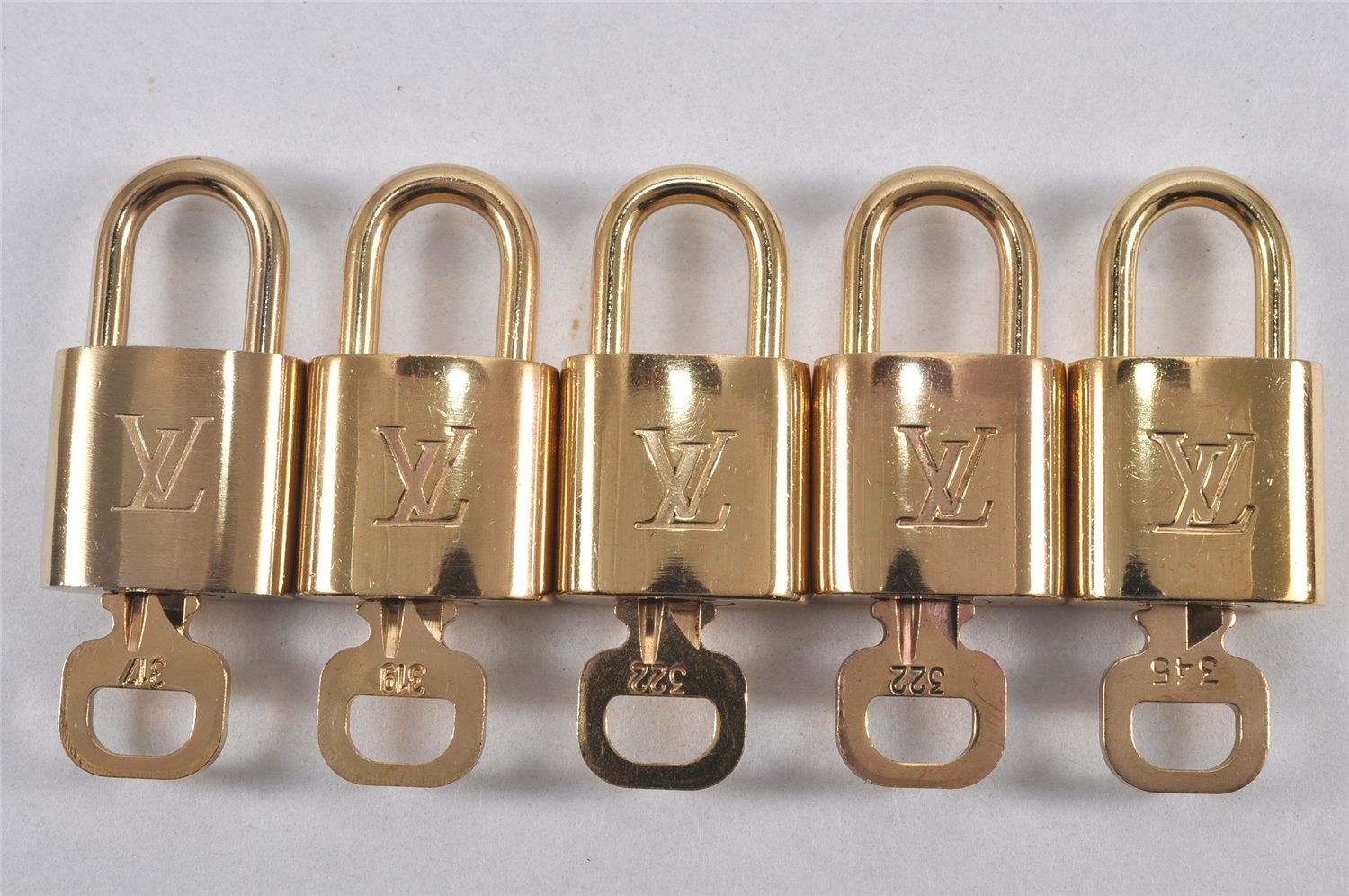 Authentic Louis Vuitton Padlock & Keys 10Set LV 1429L