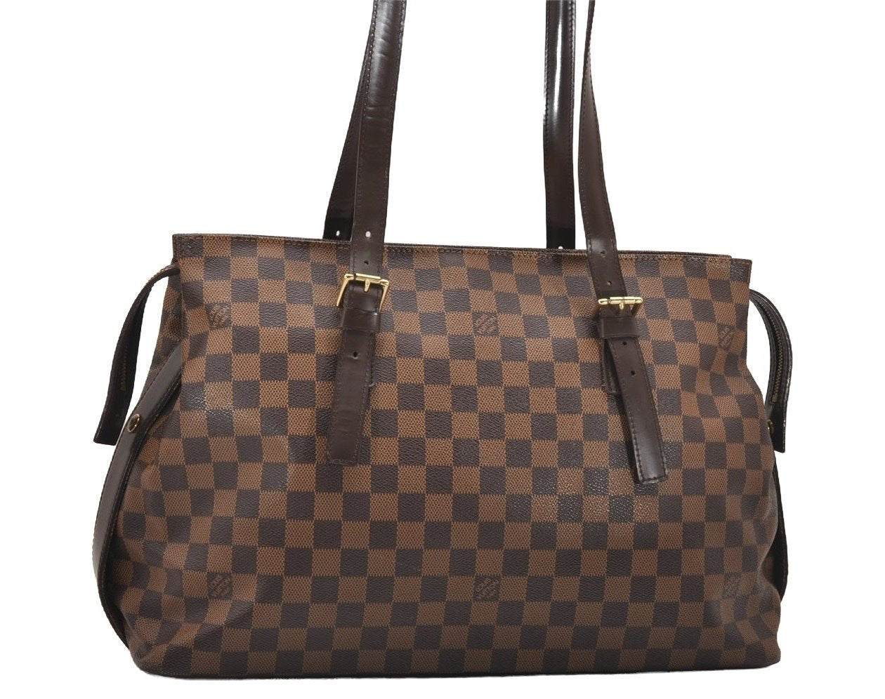 Authentic Louis Vuitton Damier Chelsea Shoulder Tote Bag N51119 LV 1430J