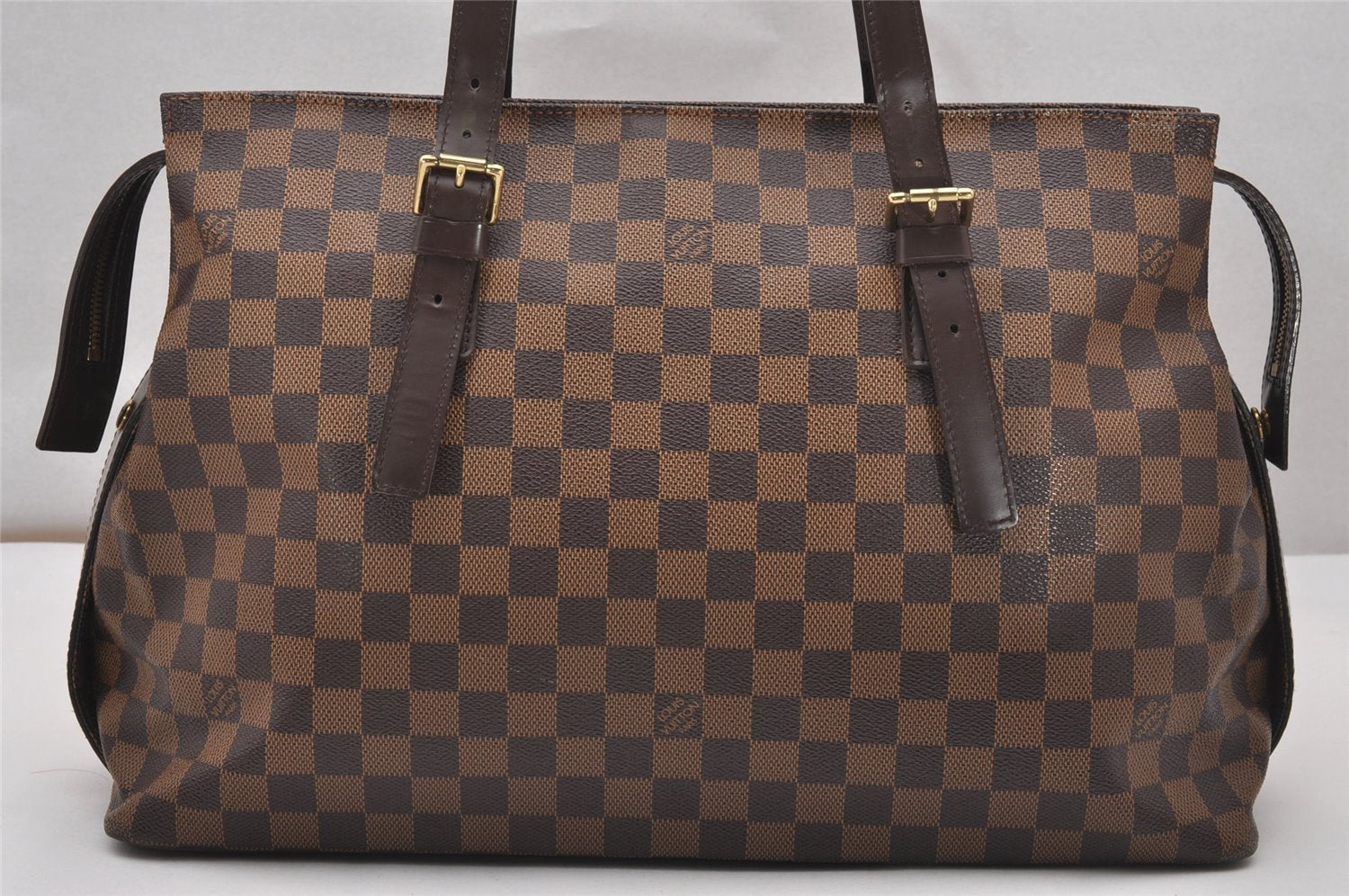 Authentic Louis Vuitton Damier Chelsea Shoulder Tote Bag N51119 LV 1430J