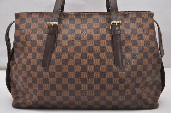 Authentic Louis Vuitton Damier Chelsea Shoulder Tote Bag N51119 LV 1430J