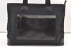Authentic GUCCI Vintage Shoulder Tote Bag GG Canvas Leather 0190426 Black 1430K