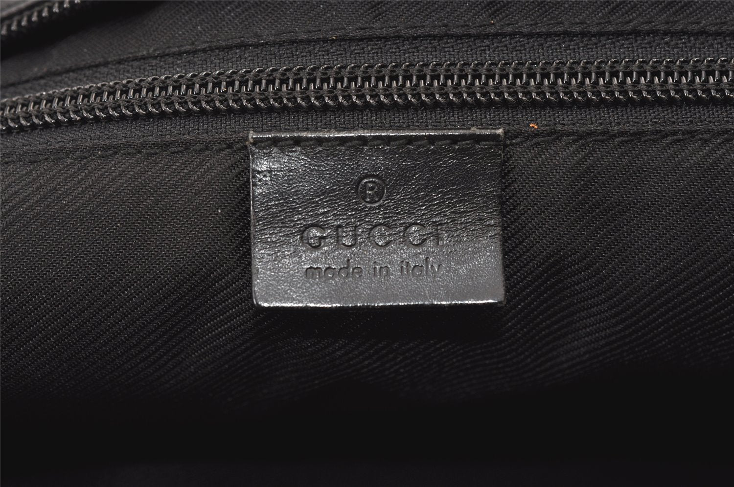 Authentic GUCCI Vintage Shoulder Tote Bag GG Canvas Leather 0190426 Black 1430K