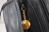 Authentic GUCCI Sherry Line Shoulder Crossbody Bag Purse Leather Navy Blue 1432K
