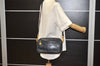 Authentic GUCCI Sherry Line Shoulder Crossbody Bag Purse Leather Navy Blue 1432K