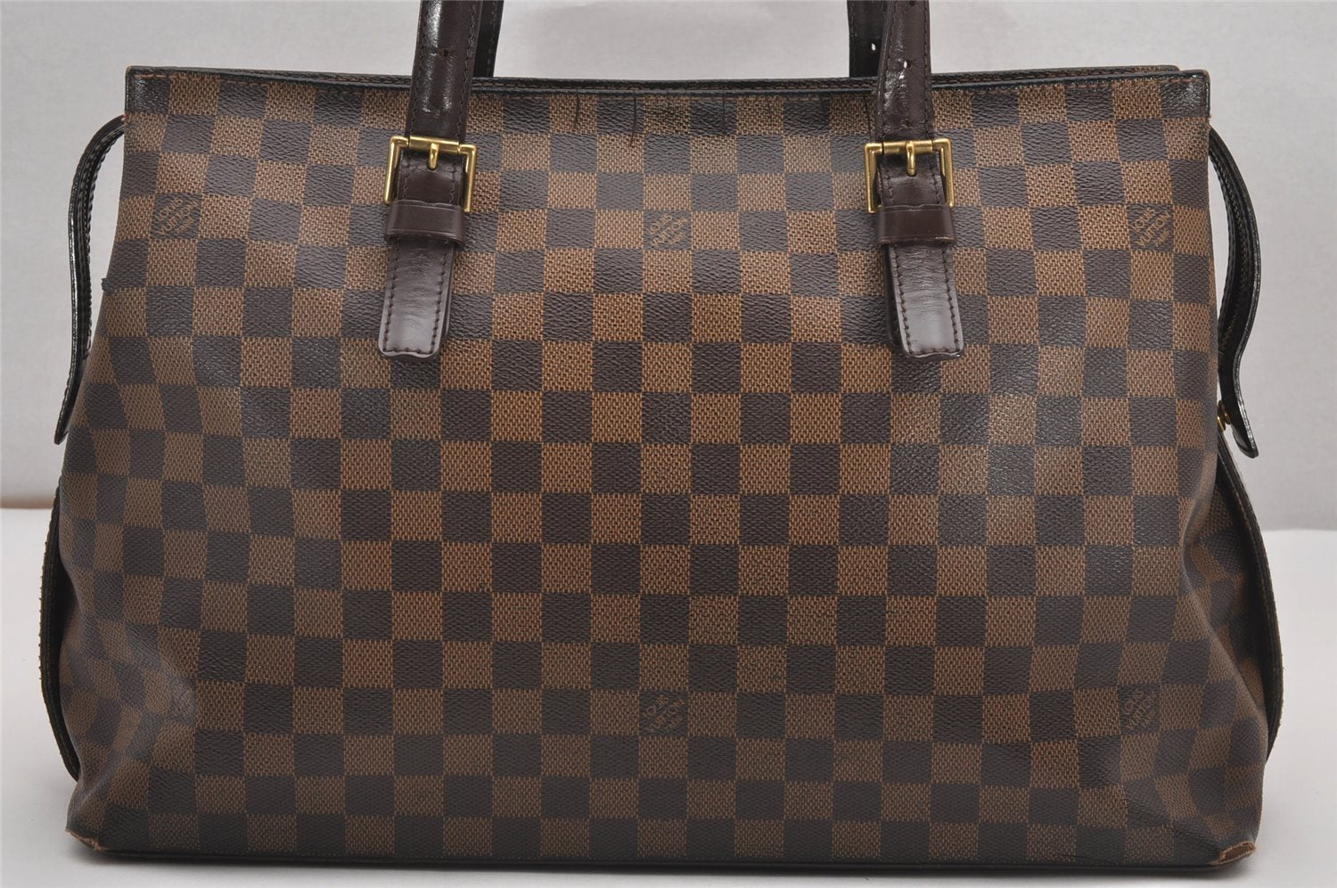 Authentic Louis Vuitton Damier Chelsea Shoulder Tote Bag N51119 LV 1433J