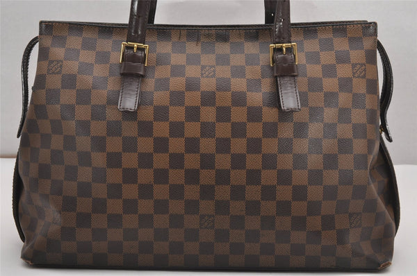 Authentic Louis Vuitton Damier Chelsea Shoulder Tote Bag N51119 LV 1433J