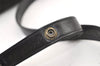 Authentic CELINE Horse Carriage Shoulder Hand Bag Suede Leather Black 1433K