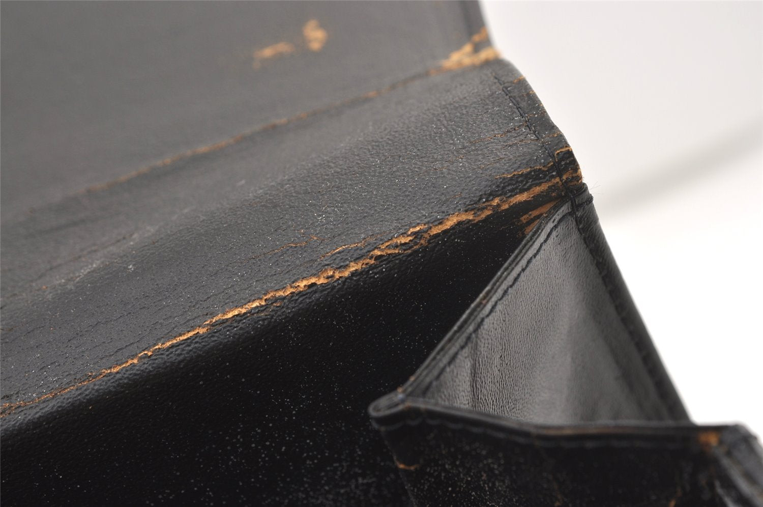 Authentic CELINE Horse Carriage Shoulder Hand Bag Suede Leather Black 1433K