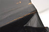 Authentic CELINE Horse Carriage Shoulder Hand Bag Suede Leather Black 1433K