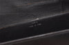 Authentic CELINE Horse Carriage Shoulder Hand Bag Suede Leather Black 1433K