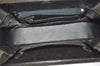 Authentic CELINE Horse Carriage Shoulder Hand Bag Suede Leather Black 1433K