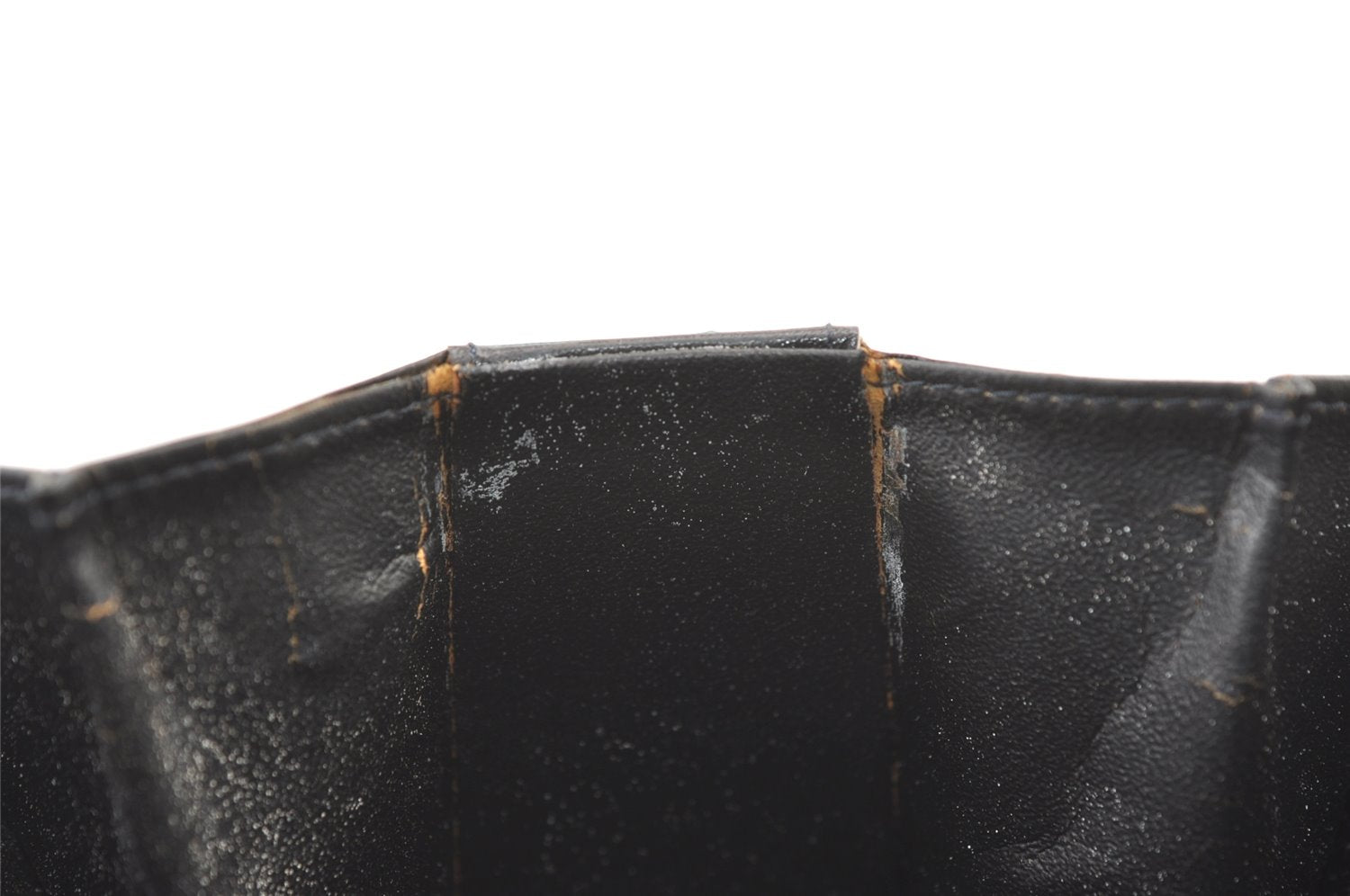 Authentic CELINE Horse Carriage Shoulder Hand Bag Suede Leather Black 1433K