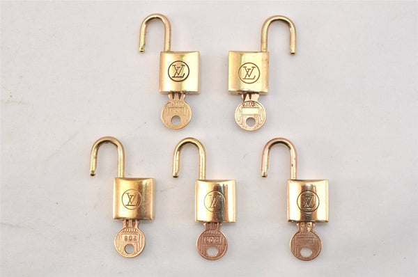 Authentic Louis Vuitton Padlock and Keys 10Set Old Model LV 1434L