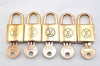 Authentic Louis Vuitton Padlock and Keys 10Set Old Model LV 1434L