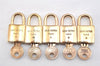 Authentic Louis Vuitton Padlock and Keys 10Set Old Model LV 1434L