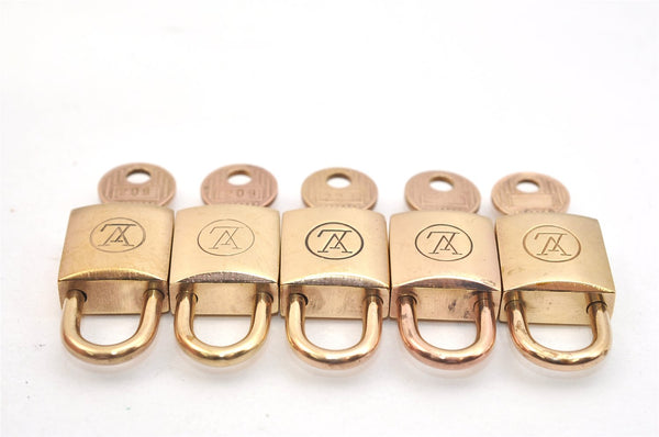 Authentic Louis Vuitton Padlock and Keys 10Set Old Model LV 1434L