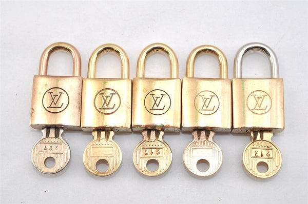 Authentic Louis Vuitton Padlock and Keys 10Set Old Model LV 1434L