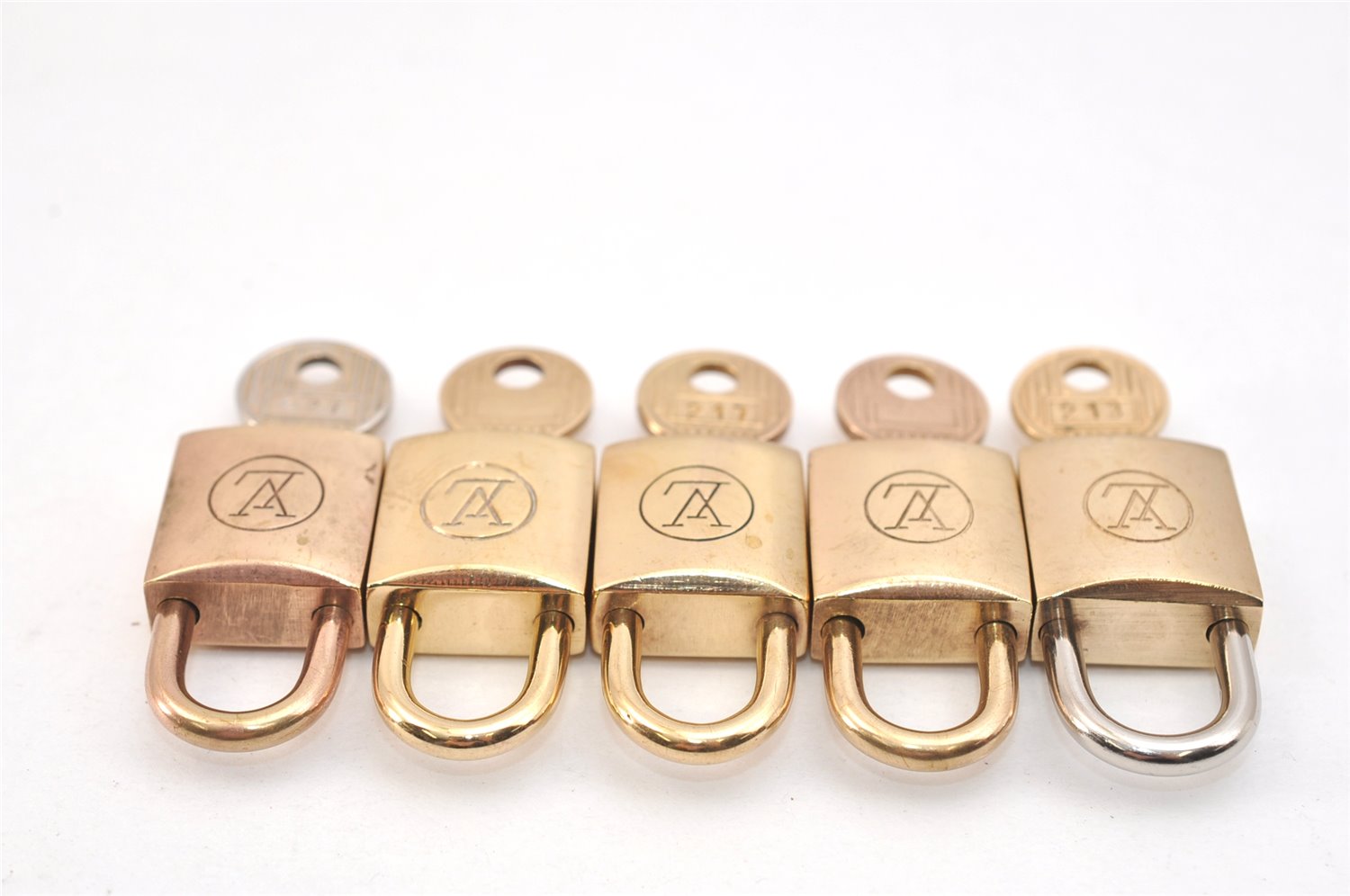 Authentic Louis Vuitton Padlock and Keys 10Set Old Model LV 1434L