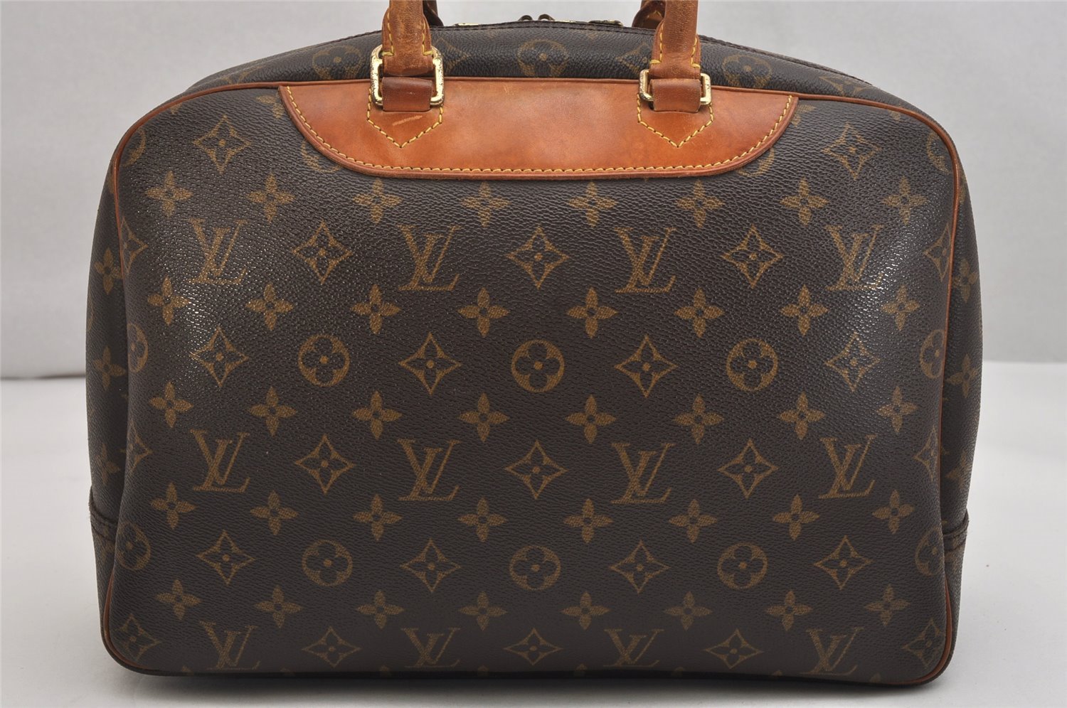 Authentic Louis Vuitton Monogram Deauville Hand Bag M47270 LV 1435K