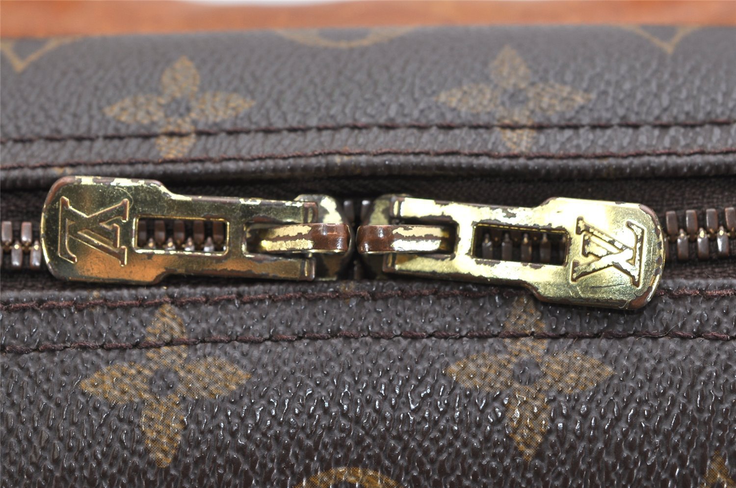 Authentic Louis Vuitton Monogram Deauville Hand Bag M47270 LV 1435K