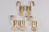 Authentic Louis Vuitton Padlock and Keys 10Set Old Model LV 1435L