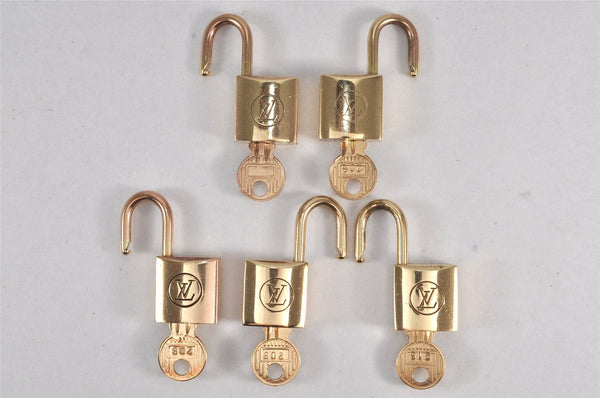 Authentic Louis Vuitton Padlock and Keys 10Set Old Model LV 1435L