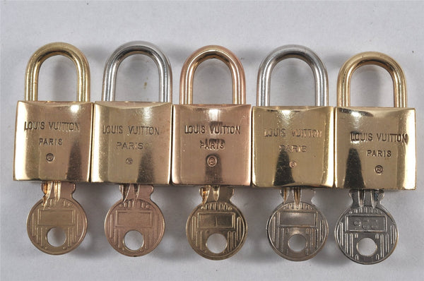 Authentic Louis Vuitton Padlock and Keys 10Set Old Model LV 1435L