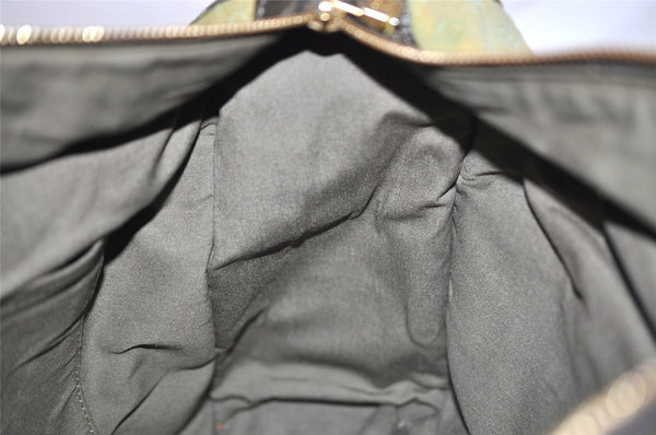 Auth Louis Vuitton Monogram Mini Sac Marie Kate 48h Hand Bag M42342 Green 1436I